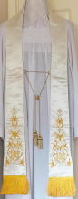 White Preaching Stole